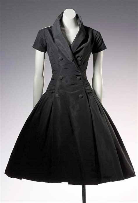 vintage 1950s christian dior black cocktail dress|Christian Dior eventail dress gown.